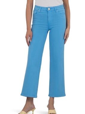 KUT from the Kloth Charlotte High Rise Blue Culotte Pants Size 18 Wide Leg Crop